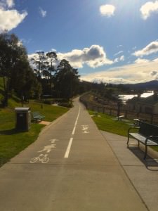 The start of the Bike Track